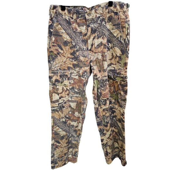 Mossy Oak Camouflage Cargo Pants Cotton Hunting Tactical Outdoor Wear, Size 34 - Picture 1 of 8